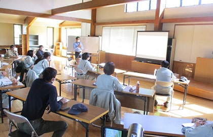 金沢林業大学校の講習のようす